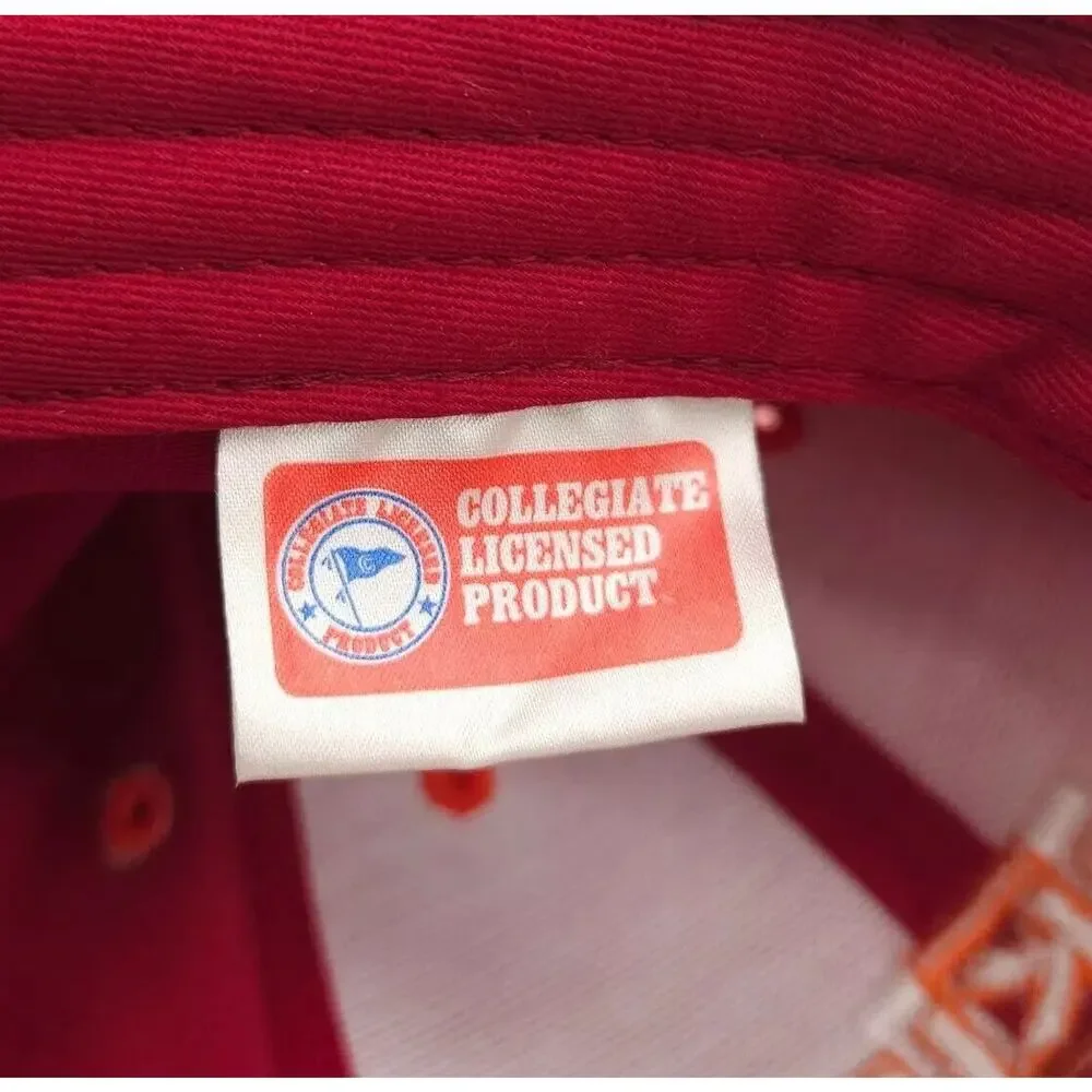 Virginia Tech‎ Hokies Strapback Embroidered Hat Ball Dad Cap NCAA College Red